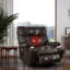Fauteuil de massage inclinable électrique en similicuir-88649609