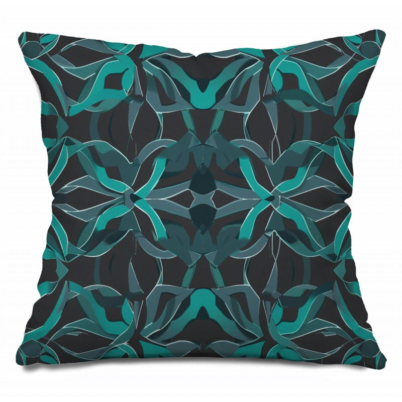 Coussin Curves, œuvre d'art - 12330, H 20 po x l 20 po