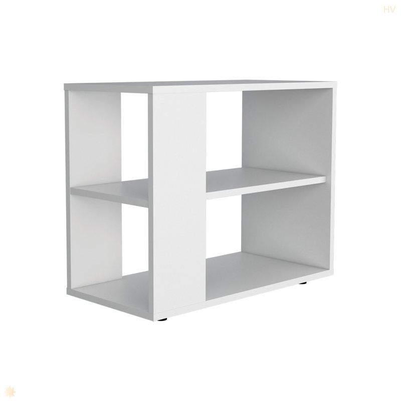 Table d'appoint Rio Verde en mélamine avec rangement ouvert