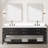 Double Bath Vanity with White Quartz Top-110821777