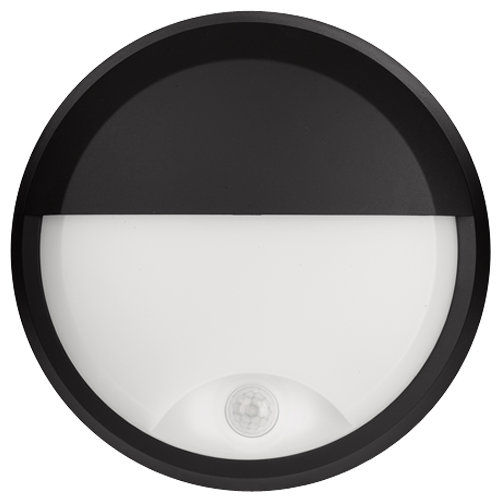Pylus Outdoor Round Eyelid Wall Light 660lm Bulkhead IP54 LED Integrated Exterior Light