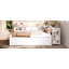 Lit de jour simple avec lit gigogne, structure de lit de jour en bois avec tiroirs de rangement, tablettes latérales et bureau-1854581033-1854581039