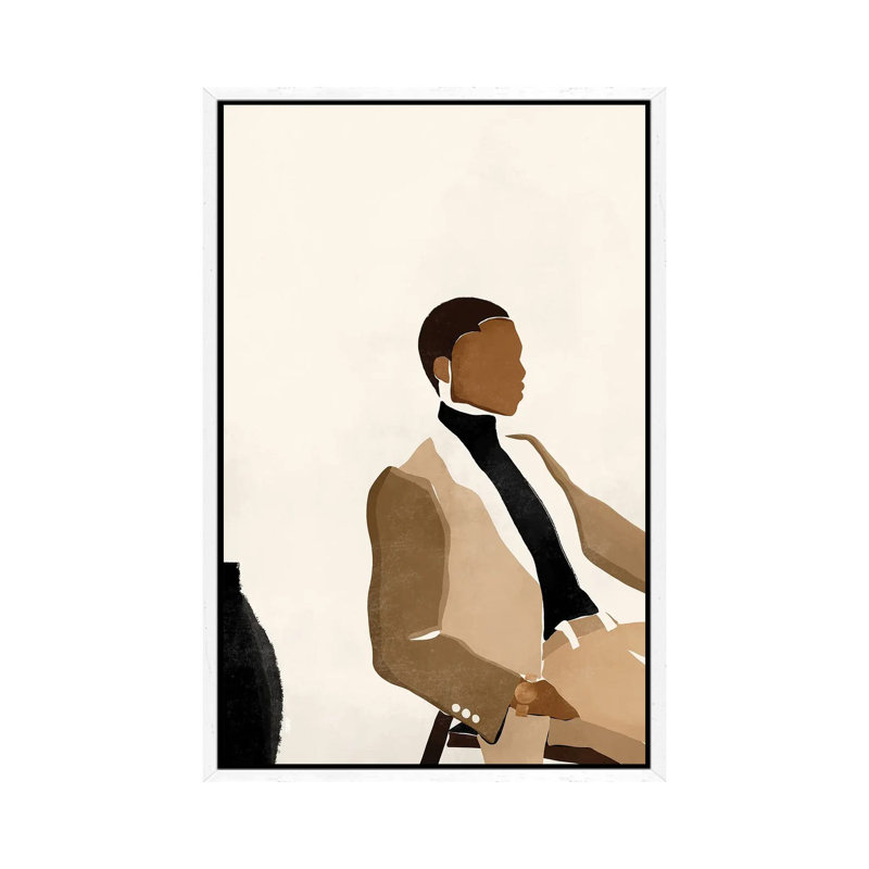 Paul 1 Piece Wall Art on Canvas, 101.6 cm H x 66.04 cm W, White Framed