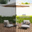 Parasol de patio 10 pi - Mécanisme d'inclinaison de jardin beige léger
