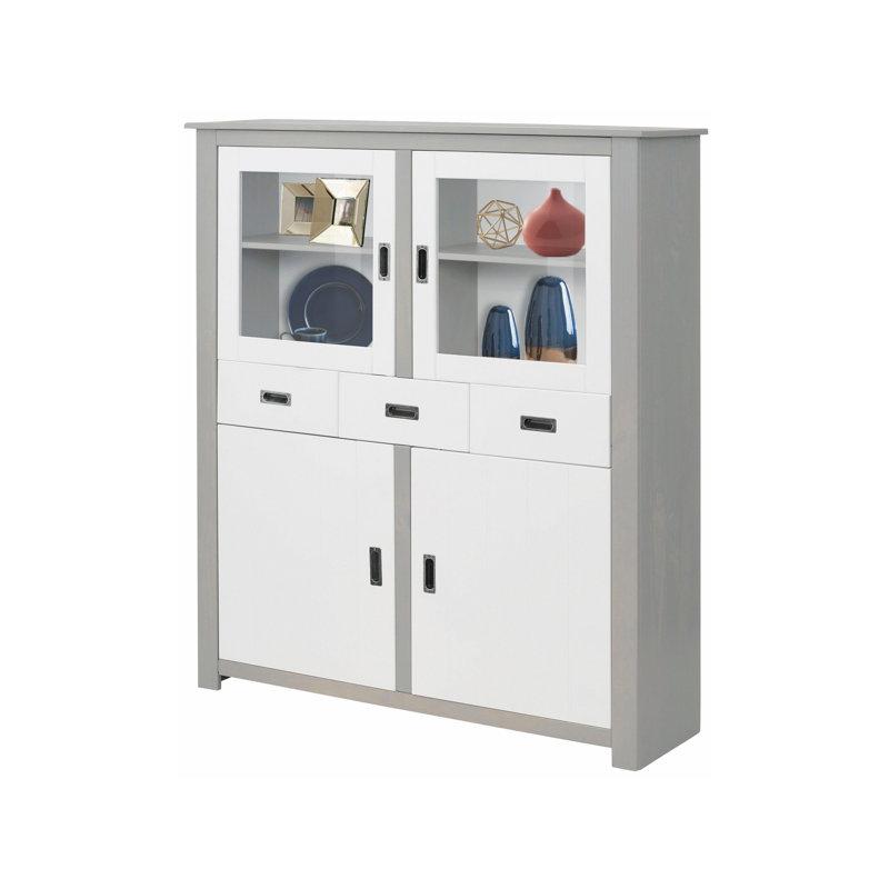 Mahone 122cm Sideboard, White/Grey
