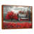 Toile avec cadre flottant brun