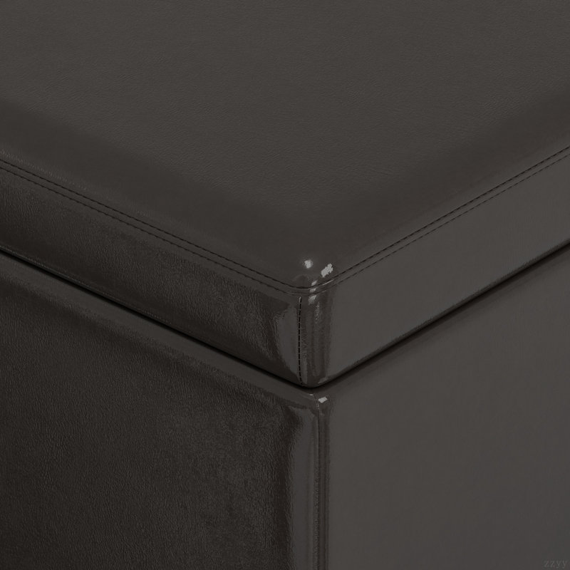 Lincoln Extra Large Storage Ottoman Bench, Brown
