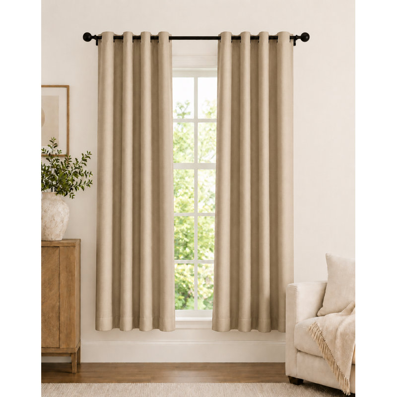 Desai Blackout Liner Pair, Creamy Mocha, 50" W x 84" L