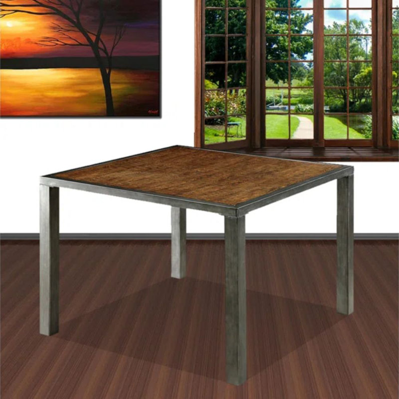 Desiree Weathered Oak Counter Height Dining Table Seats 6