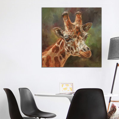 Giraffe Portrait II 1 Piece Wrapped Canvas Painting
