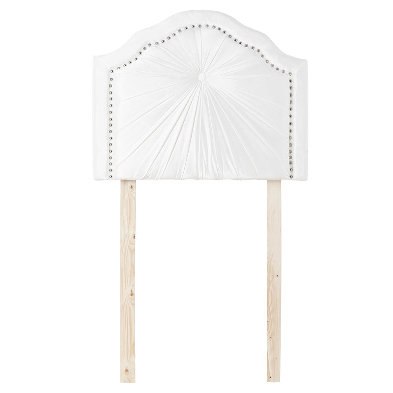 Tête de lit pliable Plush, Blanc