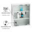 Surface Framed Mirrored Medicine Cabinet and 3