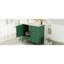 Rangement de salle de bain moderne, 36 po, structure en pin massif, 3 tiroirs, lavabo en céramique, armoire polyvalente, pin, porte à fermeture en douceur-753430870
