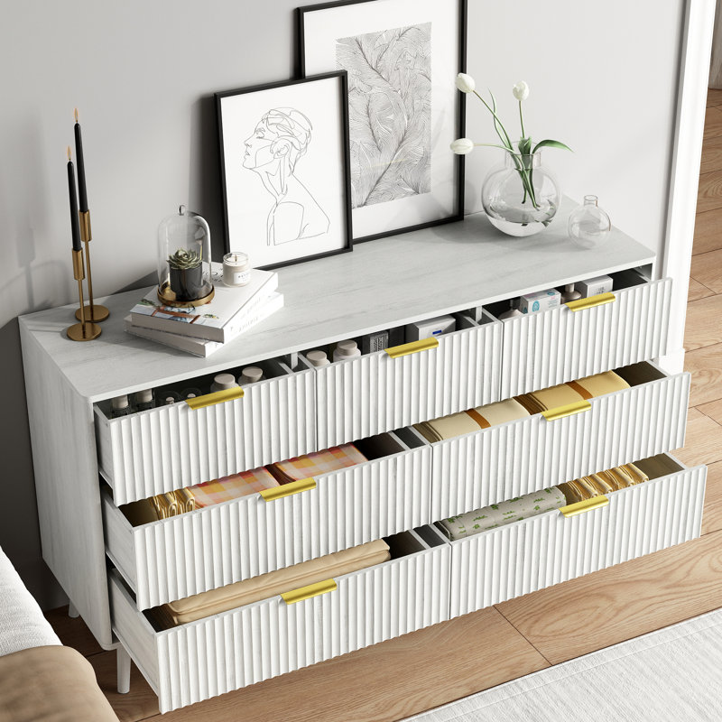 2 Pieces Bedroom Set, White