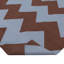 Blue & Brown Chevron Dhurrie Cotton Rug - 10' x 14'13"
