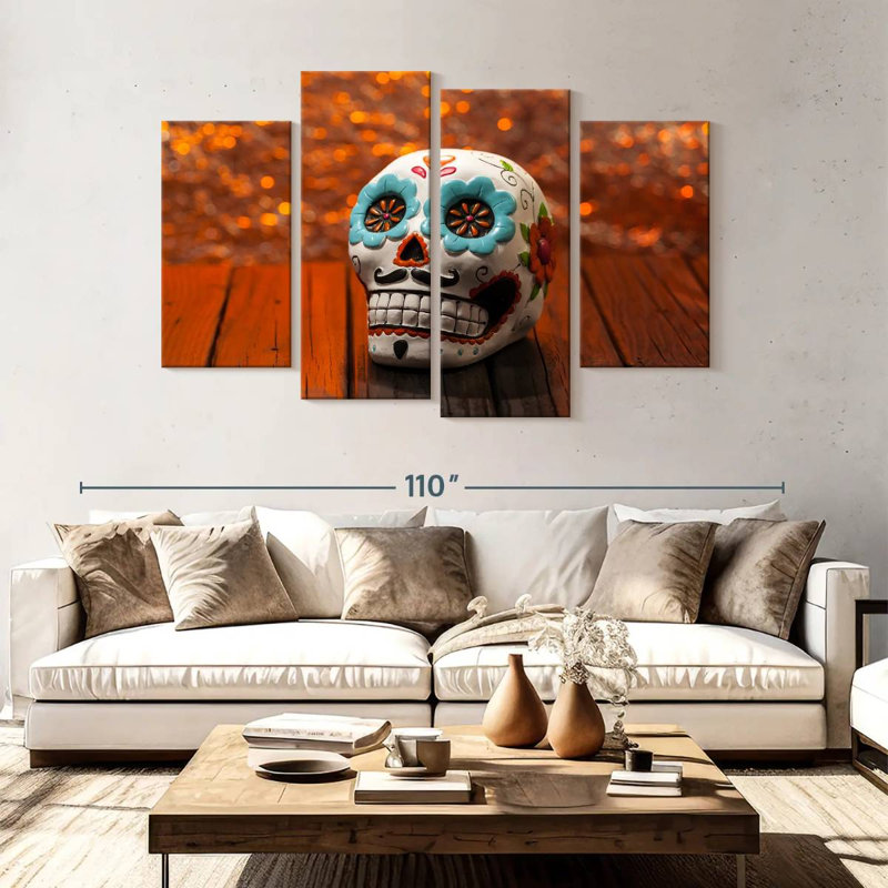 Kerner Sugar Skull, 54" H x 84" W