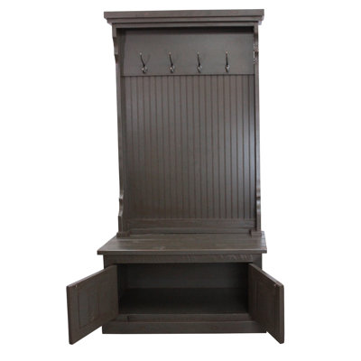 Kinley Hall Tree 37.5'' Wide with Bench and Shoe Storage