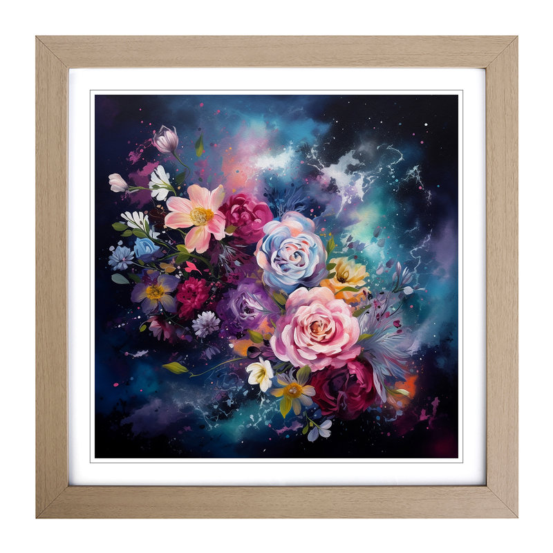 Single Picture Frame Print on Wood, Oak