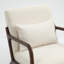 Chaise d'appoint rembourrée en bois massif de 25,6 po de largeur Mid-Century avec coussin supplémentaire-256597699