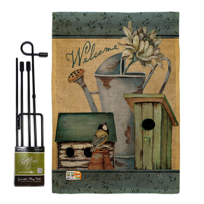 Ensemble de drapeaux en polyester 18,5 po x 13,5 po Tulsa Welcome Spring