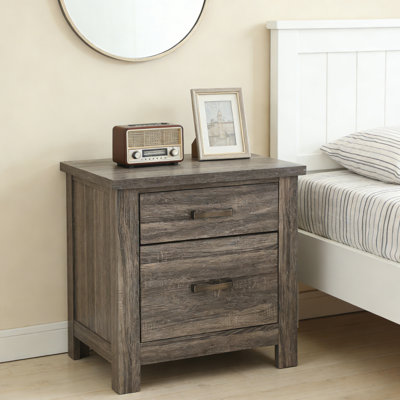 Table de chevet en bois naturel