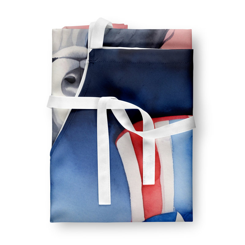 Patriotic American Apron, Borzoi