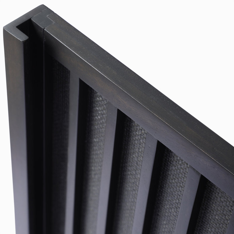 Nyland Media Console, Jet Black Mahogany Veneer
