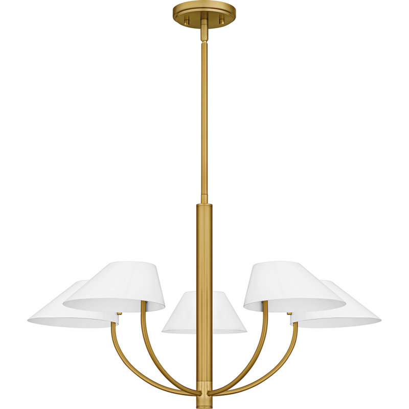 Penley 5-Light Brushed Gold Chandelier