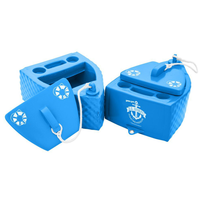 TRC Recreation Super Soft Goodlife Floating Kooler for Pool/Spa, Bahama Blue