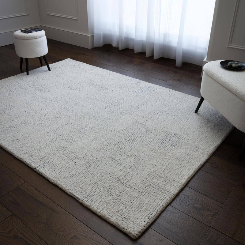 Charnita Chevron / Zig Zag Wool Hand Tufted Area Rug, Rectangle 160 x 230 cm
