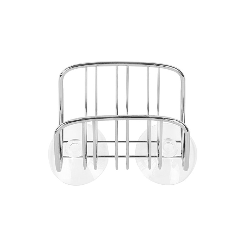 Spectrum Contempo Chrome Arched Suction Cup Sponge Holder for Kitchen Sink
