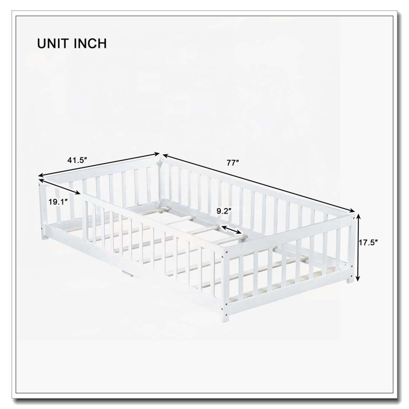 Lit en bois, Blanc