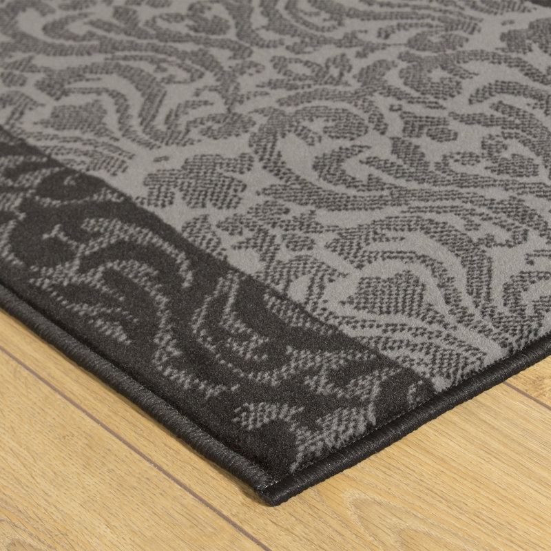 Runner Damask Area Rug, Runner 80 x 360 cm