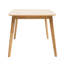 Table de salle à manger élégante de style Mid-Century, en bois massif, avec des meubles inspirés d'une hauteur de 28,9 po