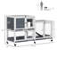 Cage pour animaux grise en bois gris