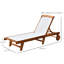 198cm Long Reclining Acacia Single Chaise