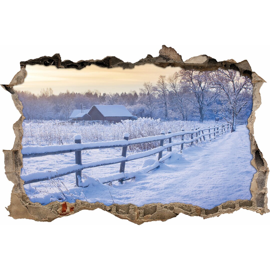 Wandtattoo Winterlandschaft