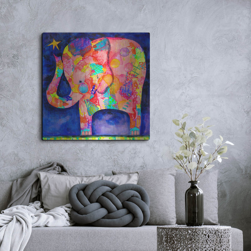 «All Under Reach Elephant» par Wyanne, H 36 po x l 36 po