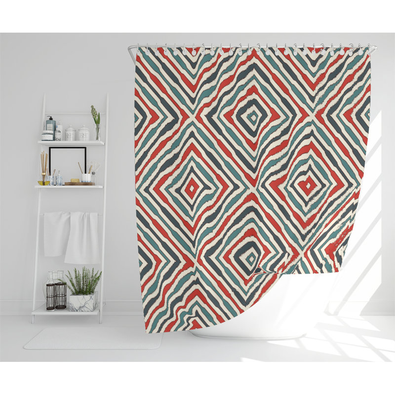 Tiffin Polyester Shower Curtain Set