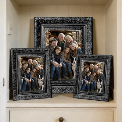 Cadre photo classique noir 1PC 5 "x 7" avec affichage horizontal ou vertical