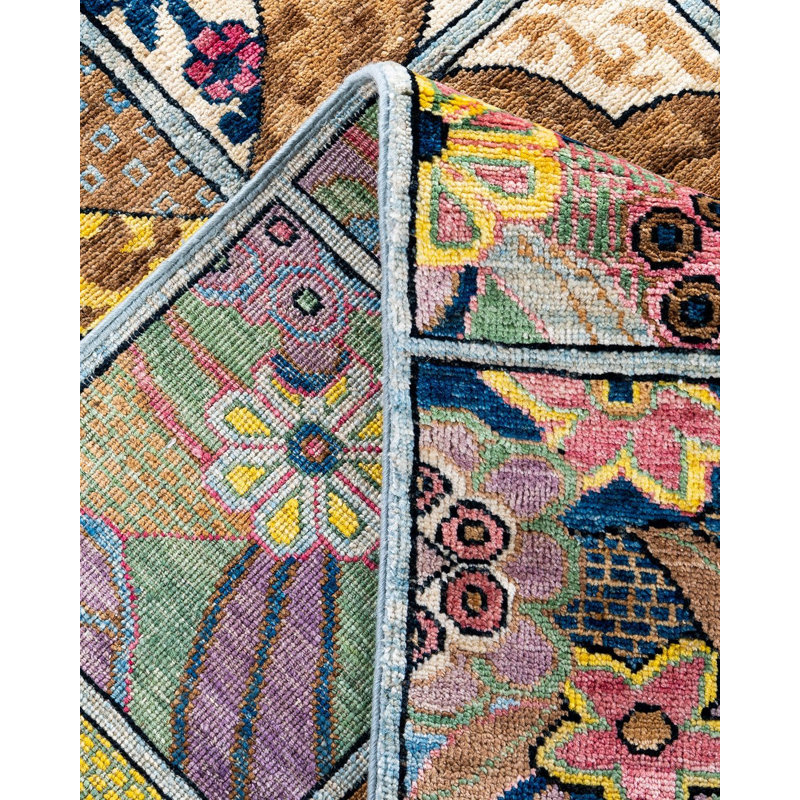 Overyed One-of-a-Kind Rectangle 6'4" X 8'7" Hand Knotted Area Rug