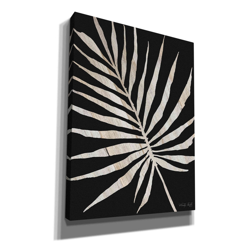 «Palm Frond Wood Grain IV» par Cindy Jacobs, art mural sur toile, H 16 po x l 12 po x P 0,75 po