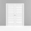 Portes blanches en verre givré Quadro-75675357