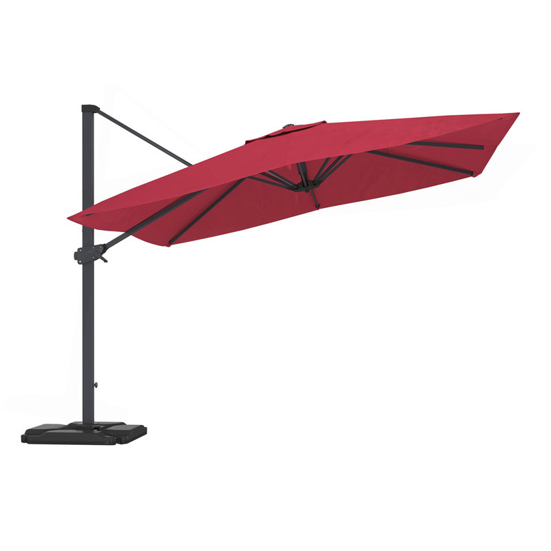 Parasol carré en porte-à-faux 10 pi (sans base de parasol)