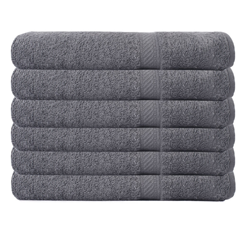 Cotton Lightweight Bath Towel, Graphite