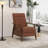 Irie Mid-Century Modern Leather Recliner With Solid Wood Frame-1644077971