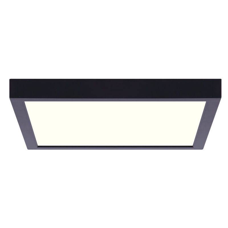Kernan Flush Mount, Black, 1" H x 11" W x 11" D