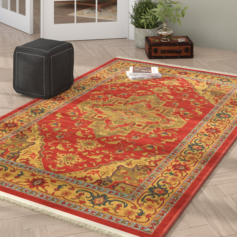 Eesi Floral Indoor Rug, Rectangle 5'1" x 8'