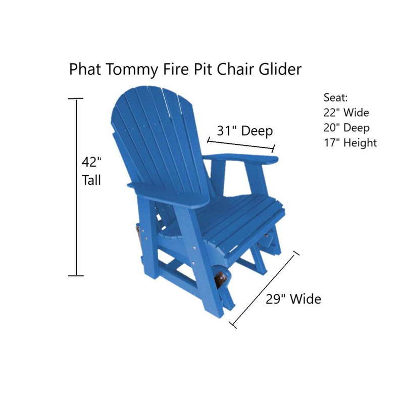 Fauteuil oscillant Phat Tommy Ultimate Campfire, Bleu