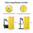 Solid Colours Extra Long Shower Curtain Polyester with Matching Hooks-70040624